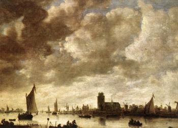 敭 範 戈因 View of the Merwede before Dordrecht 敭 範 戈因 View of the Merwede before Dordrecht